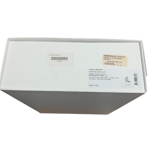 NEW NIB Isabel Marant Leebu Zebra Stripe Leather Boots - Picture 14 of 14